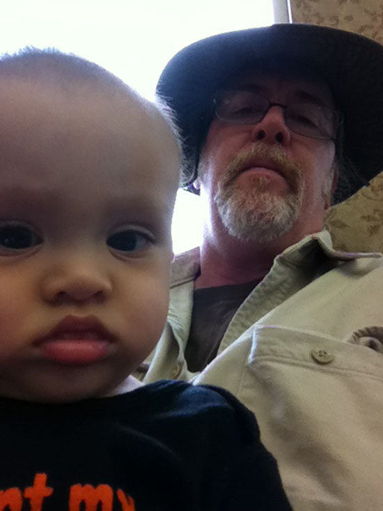 Papa and Adik wait in the waiting room