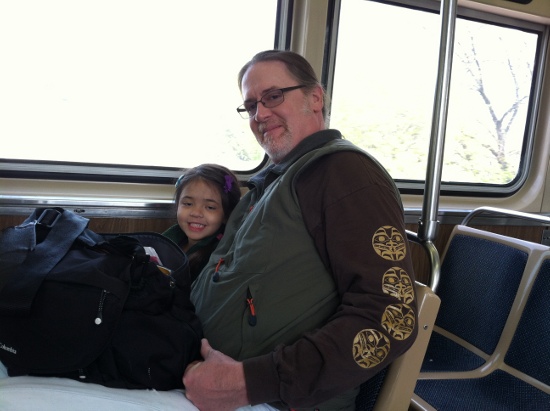 On the El with Papa