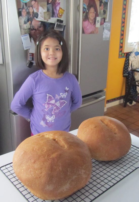 Yaya is super excited about the new bread!