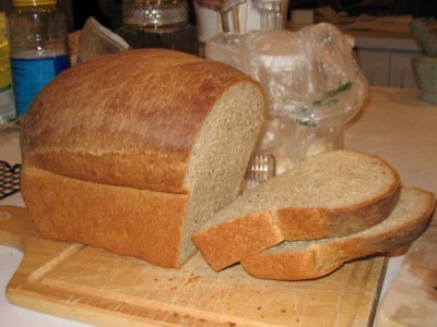 Whole Wheat Herb Bread, sliced