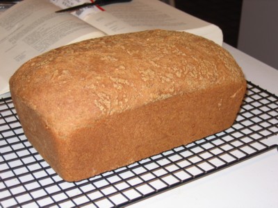 Sprouted Wheat Bread, out of the pan