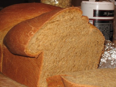 Molasses Wheat Bread, sliced