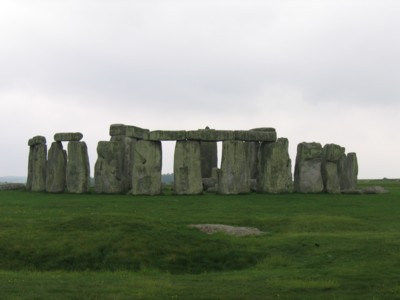 Stonehenge with Slaughterstone in the foreground