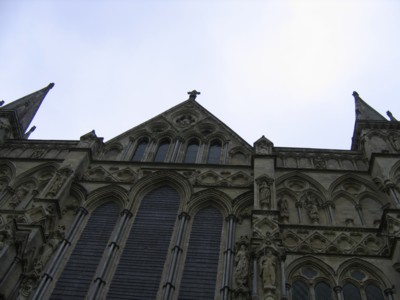 Looking up to the cathedral