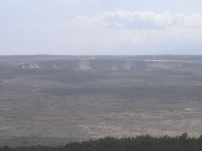 Close up of Halemaumau Crater from Volcano House