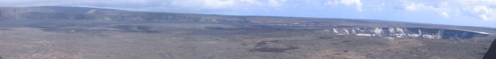 Kilauea Caldera with Halemaumau Crater visible