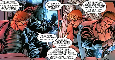 X-Men Civil War #2 - Scott, Hank, Warren and Bobby