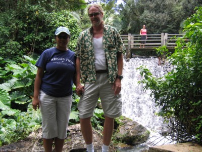 Me and Vin by the El Bano Grande waterfall