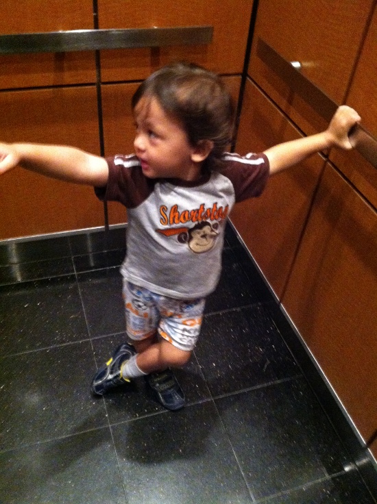 He picked up the family elevator stance