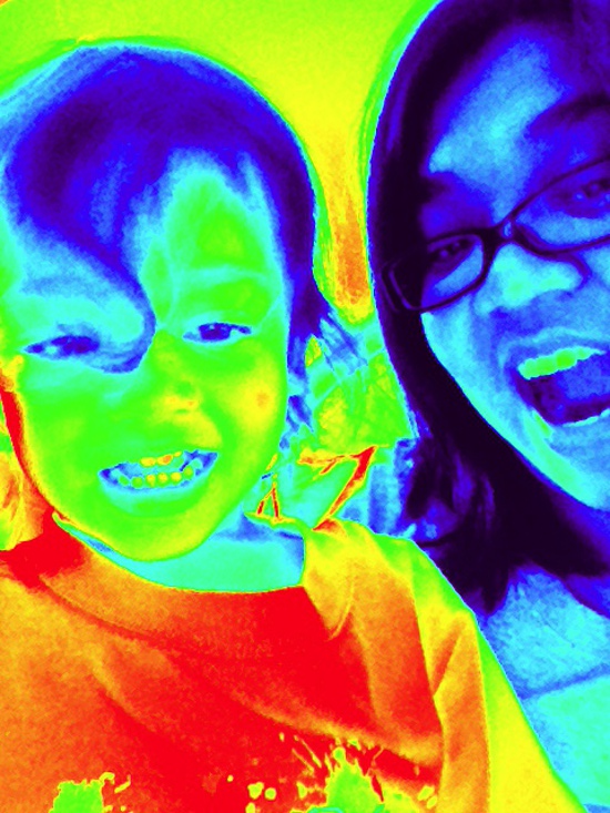 Thermal photo with Mama