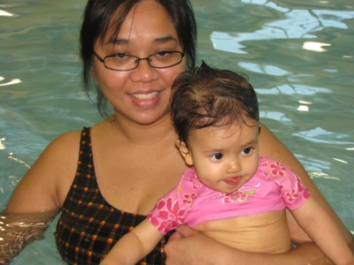 Swimming with Mama