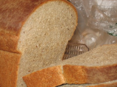 Close up of the sliced Whole Wheat Herb Bread