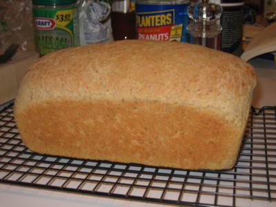 Onion Caraway Bread, baked
