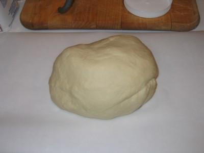 Kneaded ball of dough