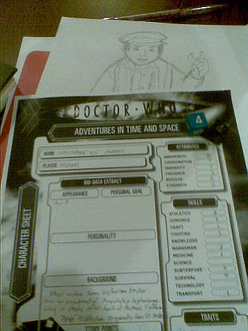Player sheet and sketch