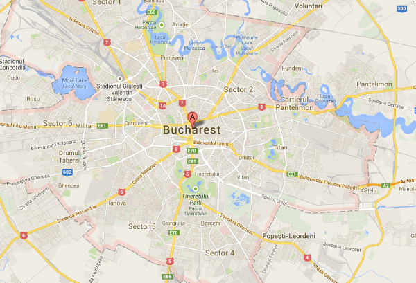 Bucharest Google Map