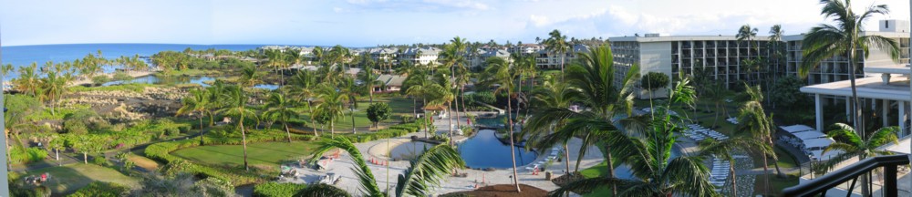 View from Marriott Lanai in the morning