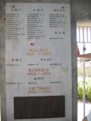 Inside the Cenotaph, remembering those who fell in Malaya