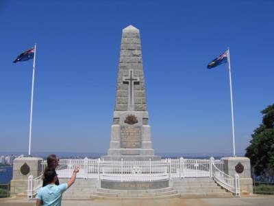 The other side of the Cenotaph
