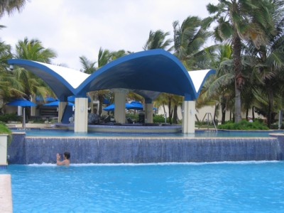 Another view of the pool bar