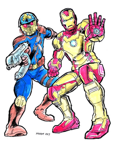 Star Lord and Iron Man