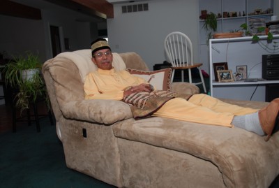 Abah on Vin's Napping Chair