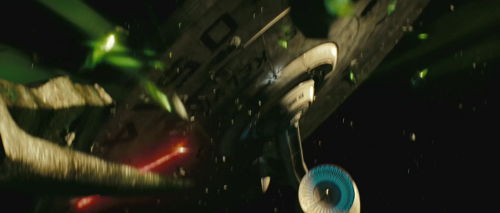 USS Kelvin vs. a whole lot of Romulan missiles