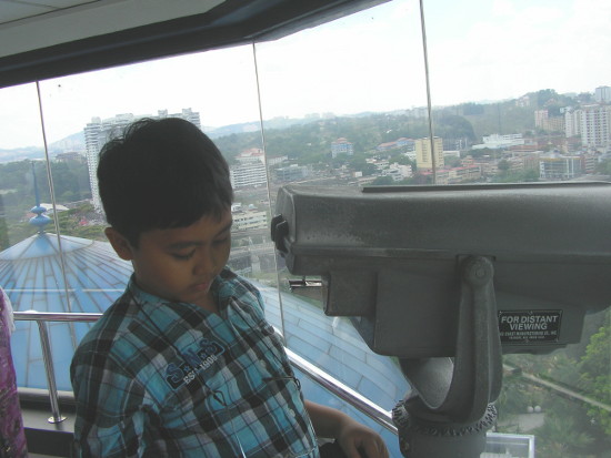 On the observation tower