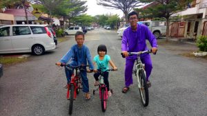 Aiman, Zara and Irfan take to the streets