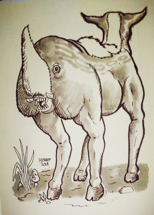 Deer's butt