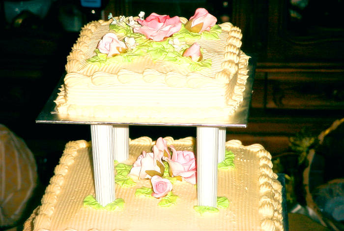 Second tier cake