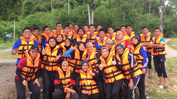 Kayaking group