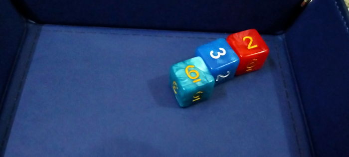 Three dice