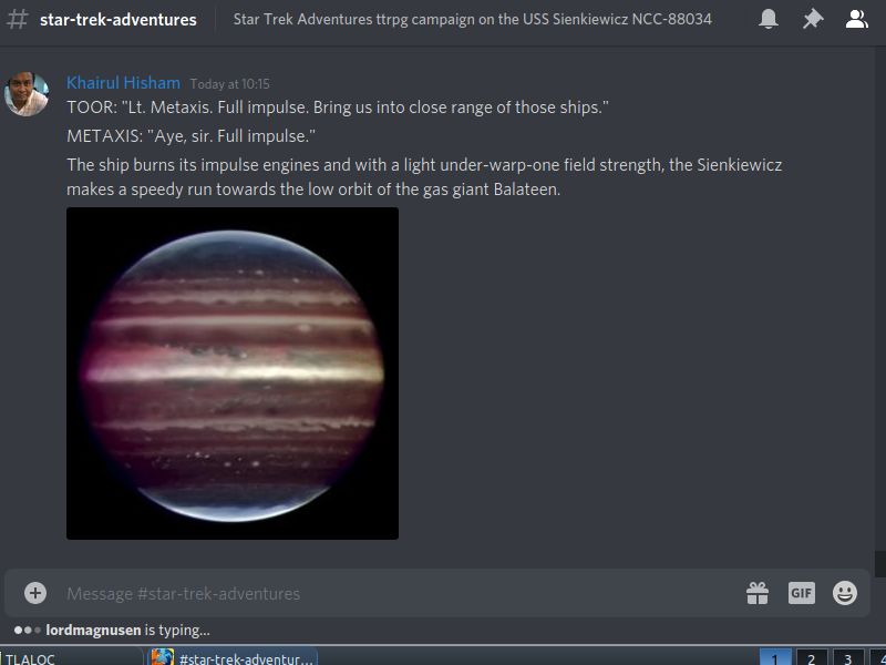 This is just a shot of Jupiter