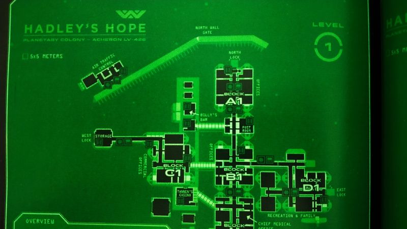 Hadley's Hope map