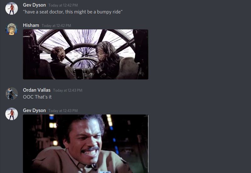 Jumping to hyperspace on Discord
