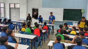 Irfan was taking photos for me, like this photo of Farah's classroom