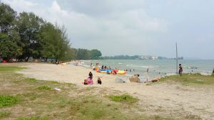 Scene by the Port Dickson beach